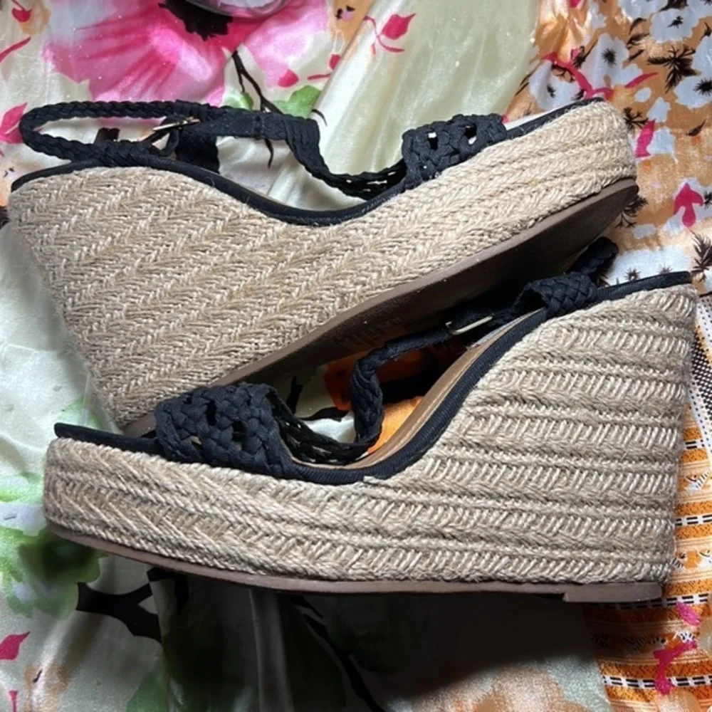 Steve Madden black strappy espadrille size 8 black - Picture 4 of 14